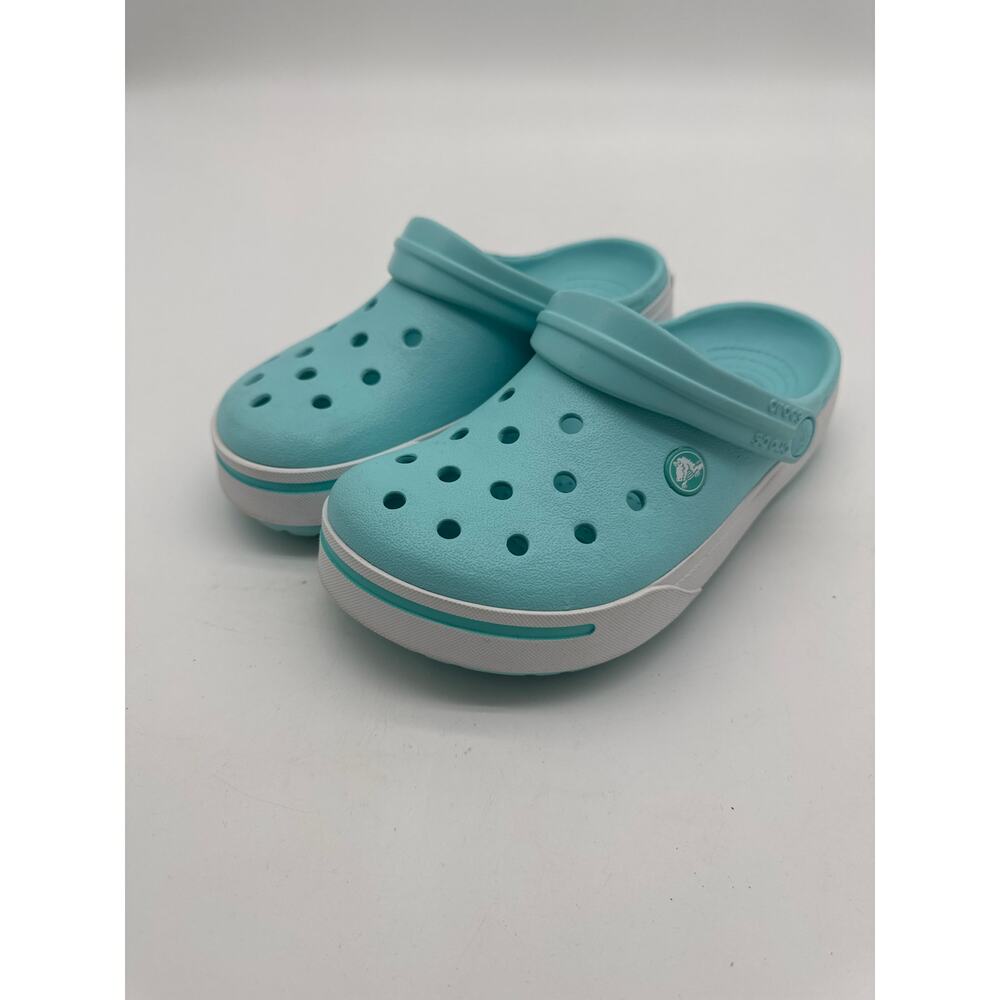 Crocs Shoes Crocband Light Ice Blue Clog  Women 6 Men 4‎